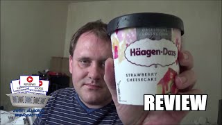 HaagenDazs Strawberry Cheesecake Review [upl. by Radnaxela716]