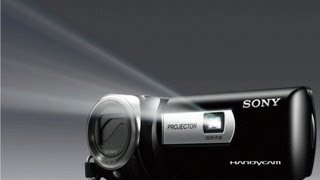 Sony Handycam with projector DCRPJ6 review amp test [upl. by Namyac89]