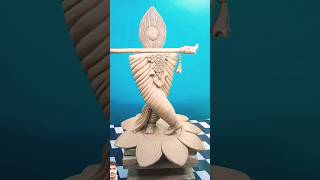 Radhe Radhe  How to make clay Krishna Idol How to make Krishnamurti Krishna clayKrishnaidol [upl. by Tierell]