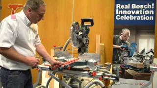 Bosch GCM12GDL 12quot Dual Bevel Glide Mitre Saw [upl. by Ramses]