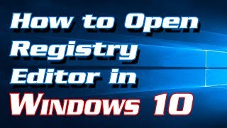 4 Methods to Open Registry Editor regedit in Windows 10  Definite Solutions [upl. by Ardenia584]