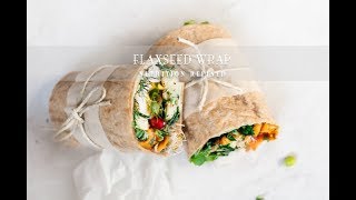 Flaxseed Wraps with realtime footage  1 Ingredient Vegan Paleo Keto [upl. by Tigges392]