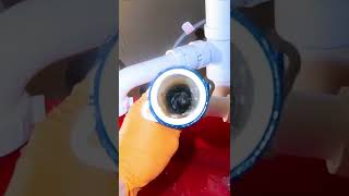 Unclogging a kitchen sink drain line 💦 Plumber Plumbing Handyman DIY Shorts Plumero Drain [upl. by Nulubez]