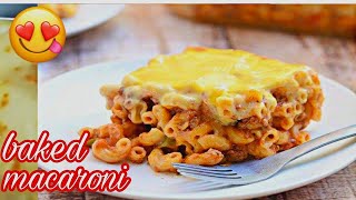 baked macaroni and cheese recipeno bake  budget friendly [upl. by Carrington]