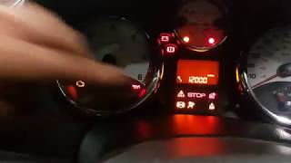 how to reset service light Peugeot 207 4K [upl. by Yntrok]