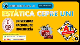 ESTÁTICA  CEPRE UNI 2022 2 [upl. by Violet]