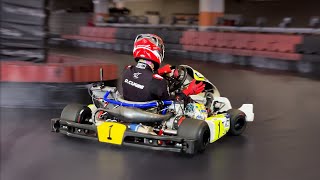 KZ SHIFTER KART at an INDOOR TRACK [upl. by Lledal780]