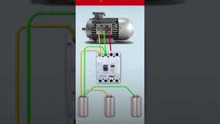 Motor control wiring with capacitor engeneering controlwiring electrical capacitor motor [upl. by Akital]