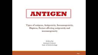 Antigen types antigenicity immunogenicity factors affecting immunogenicity MALAYALAM [upl. by Xanthe]