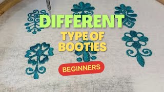 Different Types of booties machine Embroidery  machine Embroidery designs [upl. by Rimhsak54]