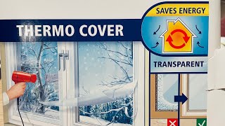 How to install Thermo Cover for window SAVE ENERGY [upl. by Anella608]