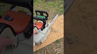 Stihl 009L popper stihl satisfying idle chainsawman asmr shorts viral roadto3k [upl. by Philippe278]