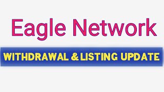 Eagle Network New Update  EGON NEW LISTING ON COINSTORE [upl. by Hospers791]