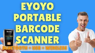 Eyoyo Bluetooth Portable Barcode Scanner Review with Demo [upl. by Ume]