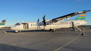 BRA ATR 72600 Visby to Bromma [upl. by Eimarrej628]