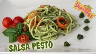 😍 SALSA PESTO casera RECETA FÁCIL 🤗  Recetas Veganas  Veganamente [upl. by Aubreir]