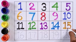 Numbers 1 to 20 Learn to count one two three 1 to 100 counting part 52 [upl. by Hughett]