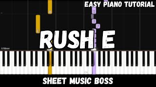 Rush E Easy Piano Tutorial [upl. by Pascoe93]