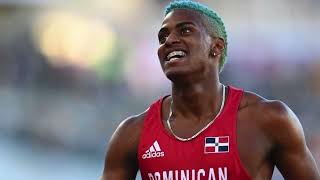 Ogando Shocks the World Qualifies for Mens 200m Final [upl. by Ettenwahs]