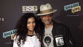 Eric Benet and Manuela Testolini 2019 Primary Wave Grammy Party Red Carpet [upl. by Elocel79]