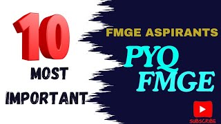 10 MOST IMPORTANT FMGE PYQ 7 [upl. by Luap]