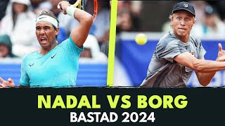 Rafael Nadal Vs Leo Borg Highlights  Bastad 2024 [upl. by Anika]