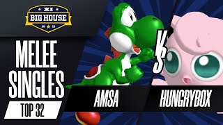 aMSa Yoshi vs Hungrybox Jigglypuff  Melee Singles Winners Top 64  The Big House 11 [upl. by Cletus]