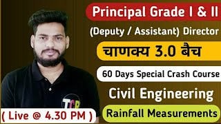 MPPSC Principal Exam 2023  Crash Course Practice Session Civil EngineeringRain fall measurements [upl. by Cadell]