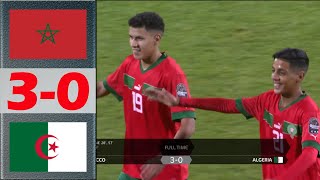 Morocco vs Algeria Highlights  Africa Cup of Nations U17  AFCONU17 2023 QF  5102023 [upl. by Renrag257]