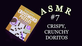 ASMR CROSSWORD PUZZLE WHISPER 7 AND DORITOS [upl. by Elicia]