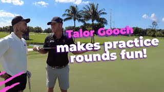 Talor Gooch makes practice rounds fun Yes someone makes it but not who you expect [upl. by Havot567]