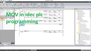 9 an Idec Plc Programming MOV MOVN Word 16 bit amp Double 32 bit [upl. by Suvart997]