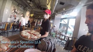 Eating Harajukus 5lb Pizza from Spontini ft Godzilla Gaijin [upl. by Rokach]