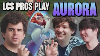 LCS Pros First Look at Aurora in Run It Down with Meteos [upl. by Airdnoed567]