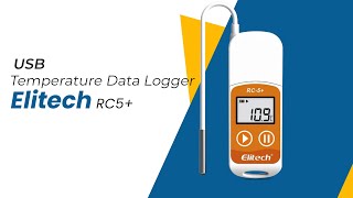 Elitech RC5 TE Reusable Temperature Data Logger with External Sensor  Instrukart [upl. by Llenreb]