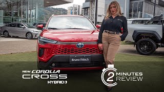 Toyota Corolla Cross Hybrid un SUV compacto que redefine la eficiencia 2minutesreview [upl. by Sivrad]