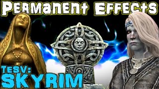 Permanent Buffs Guide NoDLC  TESV Skyrim Special Edition [upl. by Nnyleuqaj]