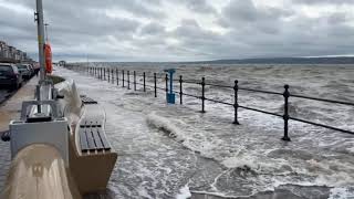 West Kirby flood wall at work [upl. by Mclaurin]