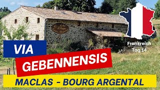 Via Gebennensis Etappe 13 Maclas nach Bourg  Argental [upl. by Ahseryt547]