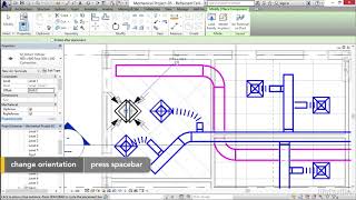 Revit Mechanical tutorials  04 04 Adding a return duct [upl. by Rosamund991]