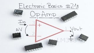 Electronic Basics 21 OpAmp Operational Amplifier [upl. by Darb]