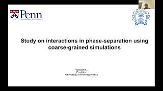 Phase Separation using Coarse Grained Molecular Dynamics simulations [upl. by Kala]