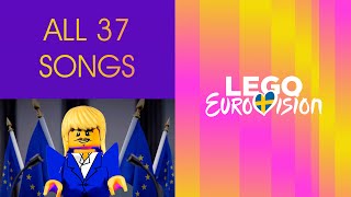 All 37 Songs  LEGO Eurovision 2024  UnitedByMusic [upl. by Greene]