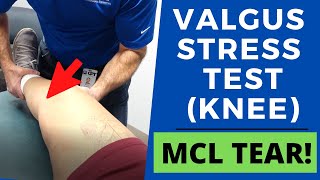 Valgus Stress Test of the KneePositive Test [upl. by Nulubez792]