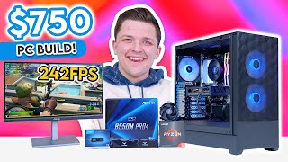 Best 750 Gaming PC Build 2024 😄 Full Budget Build Guide w 1080p Benchmarks [upl. by Bui152]