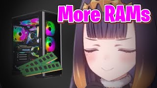 Ina Goes Crazy With Her PC RAM【Hololive】 [upl. by Kristan724]