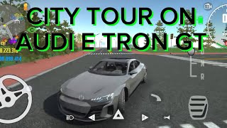 CITY TOUR ON AUDI E TRON GT [upl. by Ahsitam116]