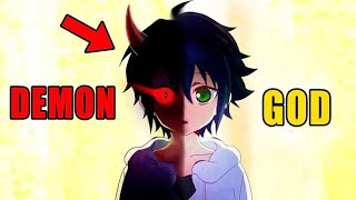 BINUBULLY na BATA Naging PINAKAMALAKAS na Kalahating Demonyo at DIYOS  anime recap tagalog [upl. by Madra]