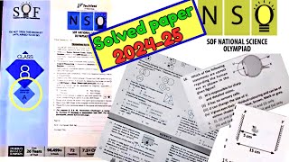 SOF NSO Class 8 solved paper 202425  National Science Olympiad Class 8 Paper sofnso nsoclass8 [upl. by Nerland]