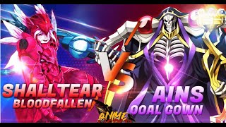 Overlord 1st season  Ainz Ooal Gown vs Shalltear Bloodfallen Fight Scene Part 1 [upl. by Yruj]